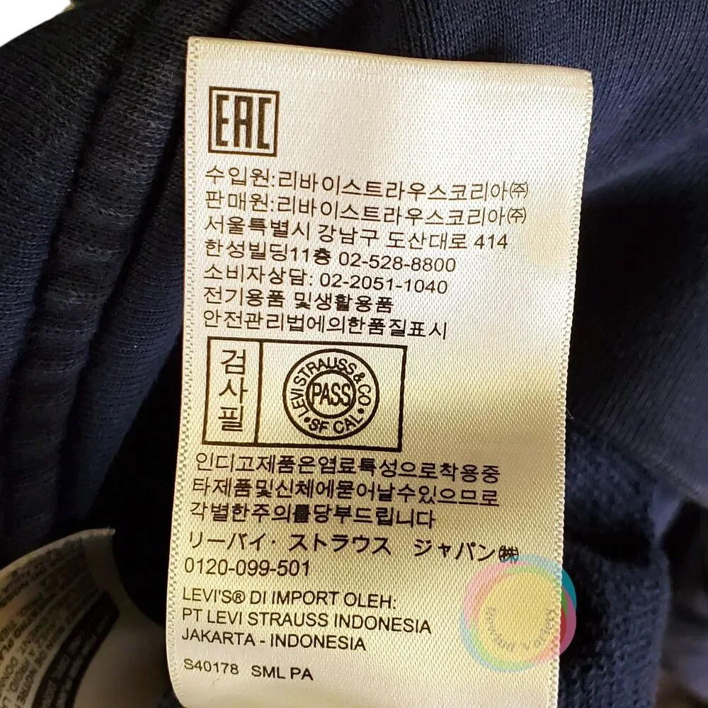 Levi's Size Large Colorblock Batwing Hoodie